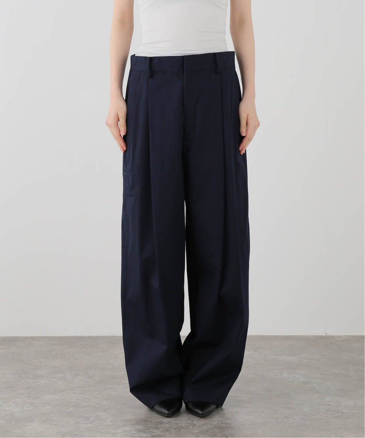 Gabardine Pants / ワイドタックトラウザー