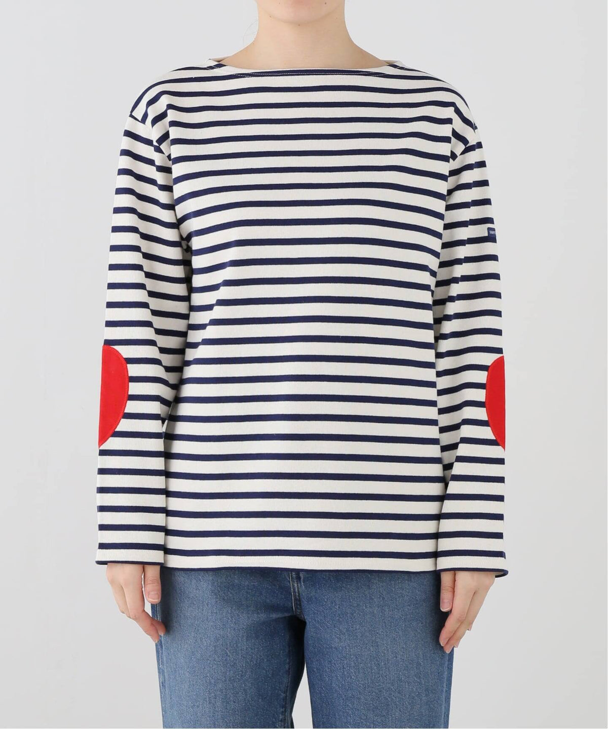 OUESSANT HEART ELBOW PATCH / ウェッソン ハートエルボーパッチ ボーダー
